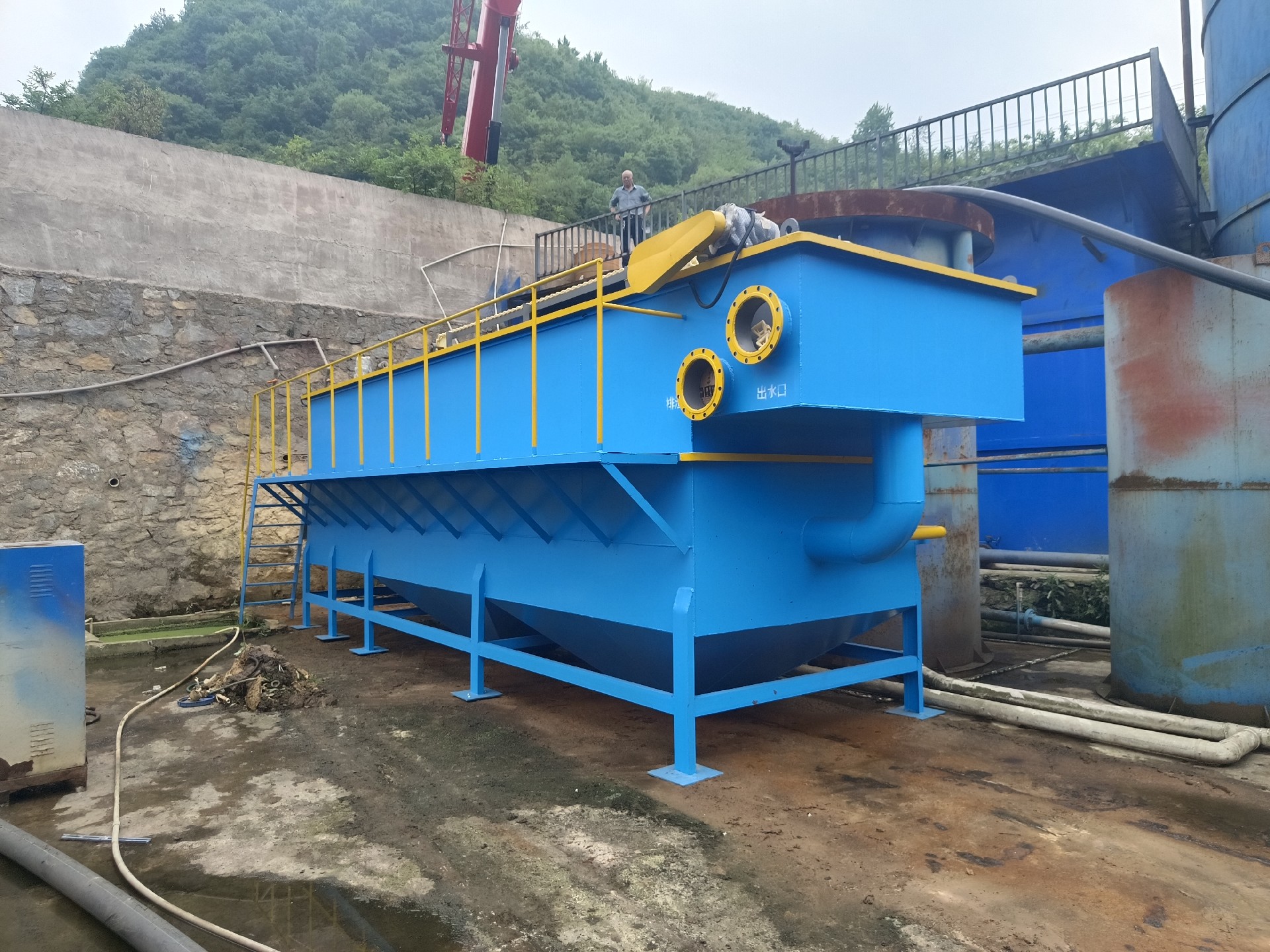 氣浮機，高效氣浮機，溶氣氣浮機，氣浮機安裝現(xiàn)場